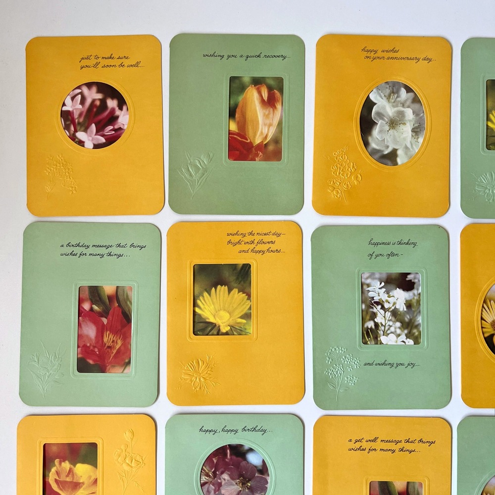 Vintage Thoughtfully Yours 13 Greeting Cards & Envelopes Floral Box Set - Picture 2 of 16